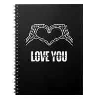 To Death - Skeleton Heart Hands Classic Notebook