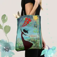 Whimsical Women Releasing Hearts Tote Bag