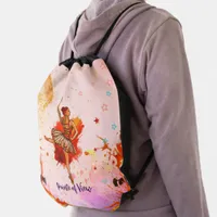 Pointe of View Balletcore Grace in Motion Dancers Drawstring Bag