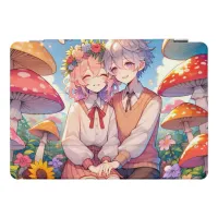 Cute Cuddly Anime Couple Whimsical Romantic iPad Pro Cover