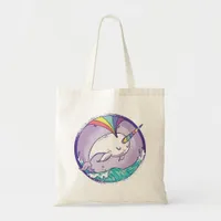 Rainbow Narwhale Tote Bag