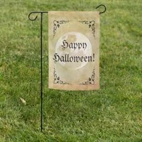 Antique, Vintage Happy Halloween Garden Flag