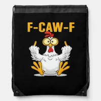 F-Caw-F-Chicken Essential Funny Trendy Drawstring Bag