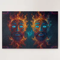 "Fire of the Gods" featuring various deities sets Jigsaw Puzzle