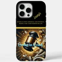 Majestic Gavel of Justice in Grandeur iPhone 16 Pro Max Case