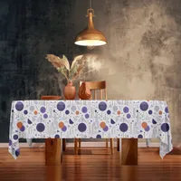 Retro Geometric Abstract Pat3 Purple Orange ID1067 Tablecloth