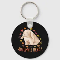 Autumn’s Says Cute Bunny Autumn It’s Fall Y’all Keychain