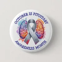 October is Pituitary Awareness Month Button