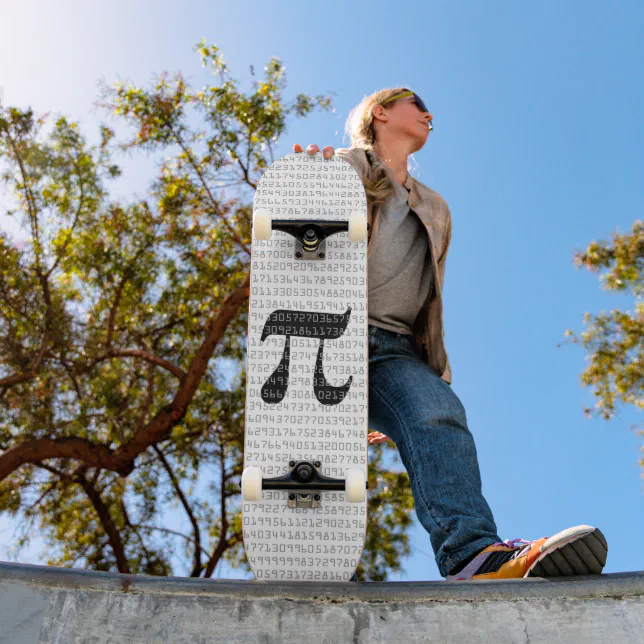 Many Many Digits of Pi Mathematical Constant Skateboard