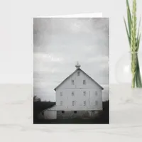 Old White Barn Card