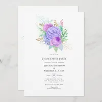 Floral Spring Engagement Party Invitation