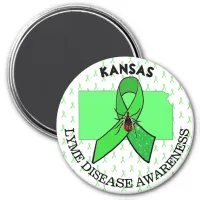 Kansas Lyme Disease Awareness Magnet