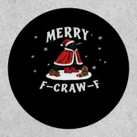 F-Craw-F Crow Christmas F-Caw-F Raven Christmas Cl Patch