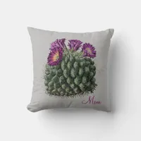 Flowering Cactus | Mom Throw Pillow