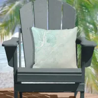 Sea Foam Beach Wedding Starfish ID837 Throw Pillow