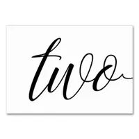 Table Numbers - Luxe Typography (Black) 2