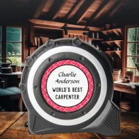 World's Best Carpenter Woodwork Themed Tape Measure