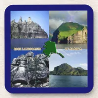 Rock Landscapes of Alaska Collage Coaster