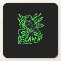 F-Caw-F Chicken Classic Minimal Clean Square Paper Coaster