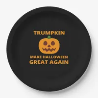 Trumpkin Make Halloween Great Again, Trumpkin Hall Paper Plates