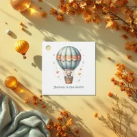 One-derful Hot Air Balloon Favor Tags