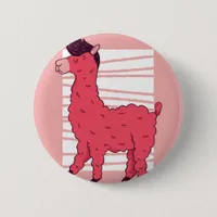 Pink Lllama Button