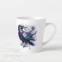 Goth Raven Coffee Mug Dark Aesthetic 