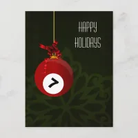 billiard player Christmas Cards