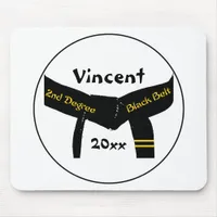Martial Arts 2nd Degree Black Belt Mouse Pad