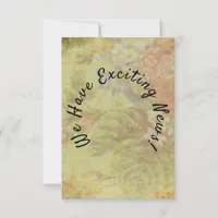 Rustic Vintage Floral Save The Date