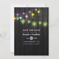 Festive String Lights Cinco de Mayo Fiesta Wedding Save The Date