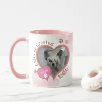 Chinese Crested Dog Mom Personalized Photo Mug
