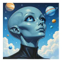 Beautiful Extraterrestrial Alien Being Acrylic Print