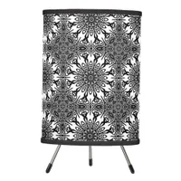 Abenaki Tribal Black White Pattern Lamp