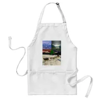 Fairbanks Alaska Photo Collage Standard Adult Apron