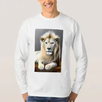Ethereal White Majestic Lion T-Shirt