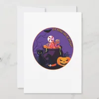 Eat Drink And Be Meowy Cute Casual Holiday Card