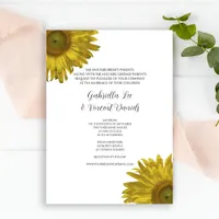 Sunflower Wedding Invitation