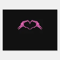 Skeleton Hands Heart Sign Retro Halloween Retro Vi