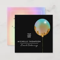 Rainbow and Gold Business Card