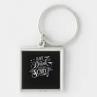 Eat Drink And Be Scary Unique Cool Keychain