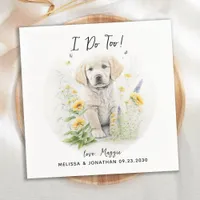 Dog Wedding Cocktail Napkins