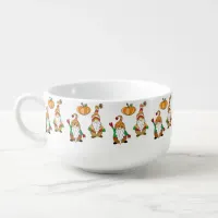 Halloween or Autumn Gnomes Fall Pumpkins Soup Mug