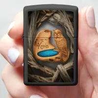 Kevin's Owl Woodcarving Zippo Lighter