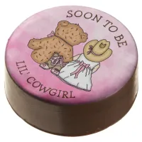 Soon To Be Lil' Cowgirl Baby Shower Pink Chocolate Covered Oreo