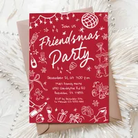 Friendsmas Party Invitation, Christmas Party Invitation