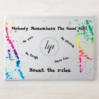 [Nobody Remembers The Good Girl] Paint Splatter HP Laptop Skin