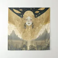 Gold City Angel Tapestry