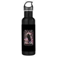 Cat Cottagecore Academia Goblincore Witch Goth Men Stainless Steel Water Bottle