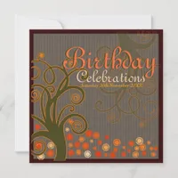 Whimsical Tree of Dreams Birthday Invitations